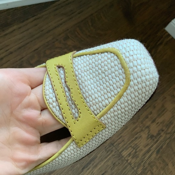 Vintage VALENTINO GARAVANI Raffia Leather Cream Wood Heels Size 41 Authentic - Picture 5 of 16